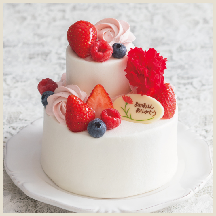 いちごのフラワーショートケーキ