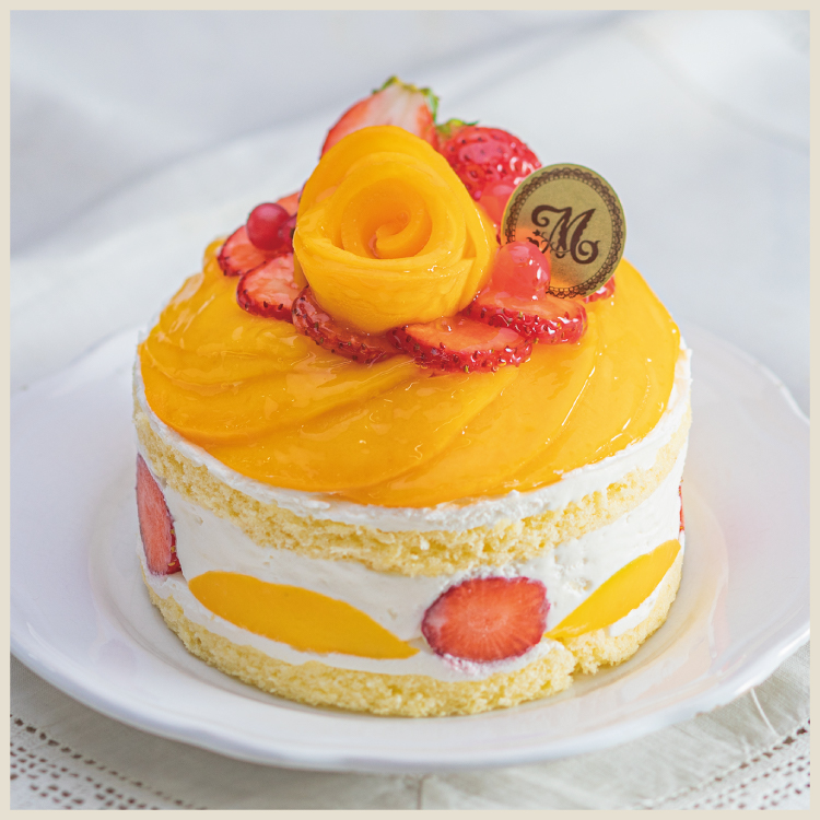 宮崎県産完熟マンゴーといちごのショートケーキ