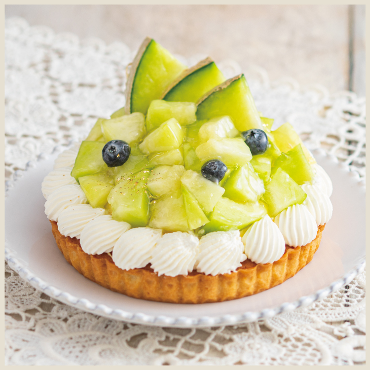 アールスメロンのカスタードタルト