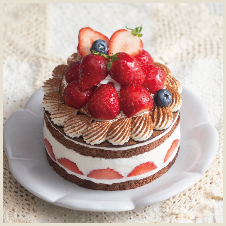 国産いちごのショートケーキショコラ